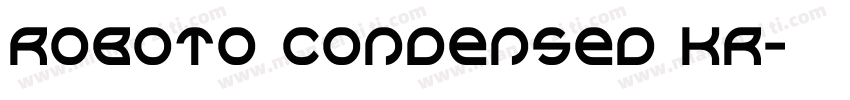 Roboto Condensed KR字体转换